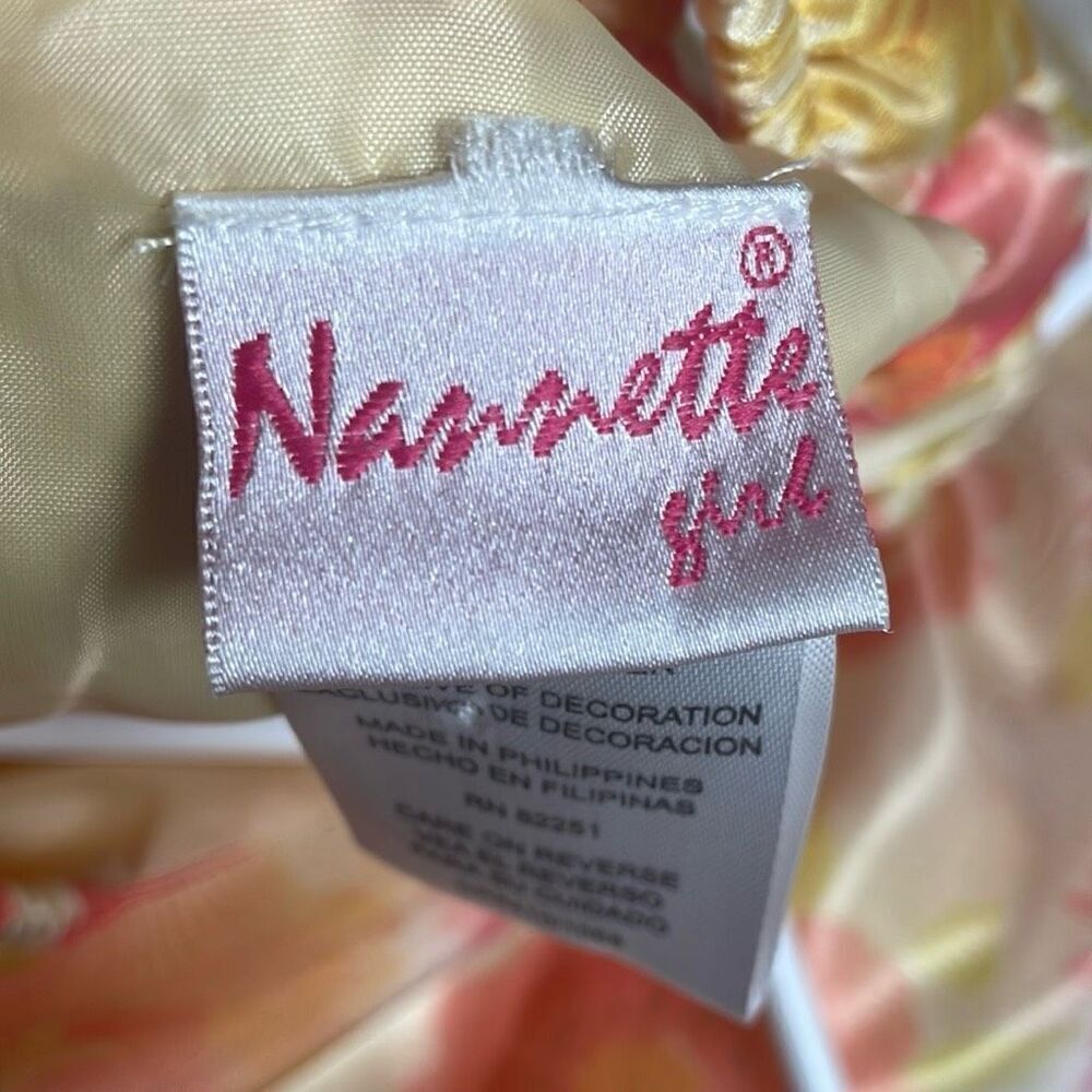 NANNETTE GIRL Toddler Floral Fully Lined Sleeveless Layered Party Dress Size 3T - Picture 6 of 8